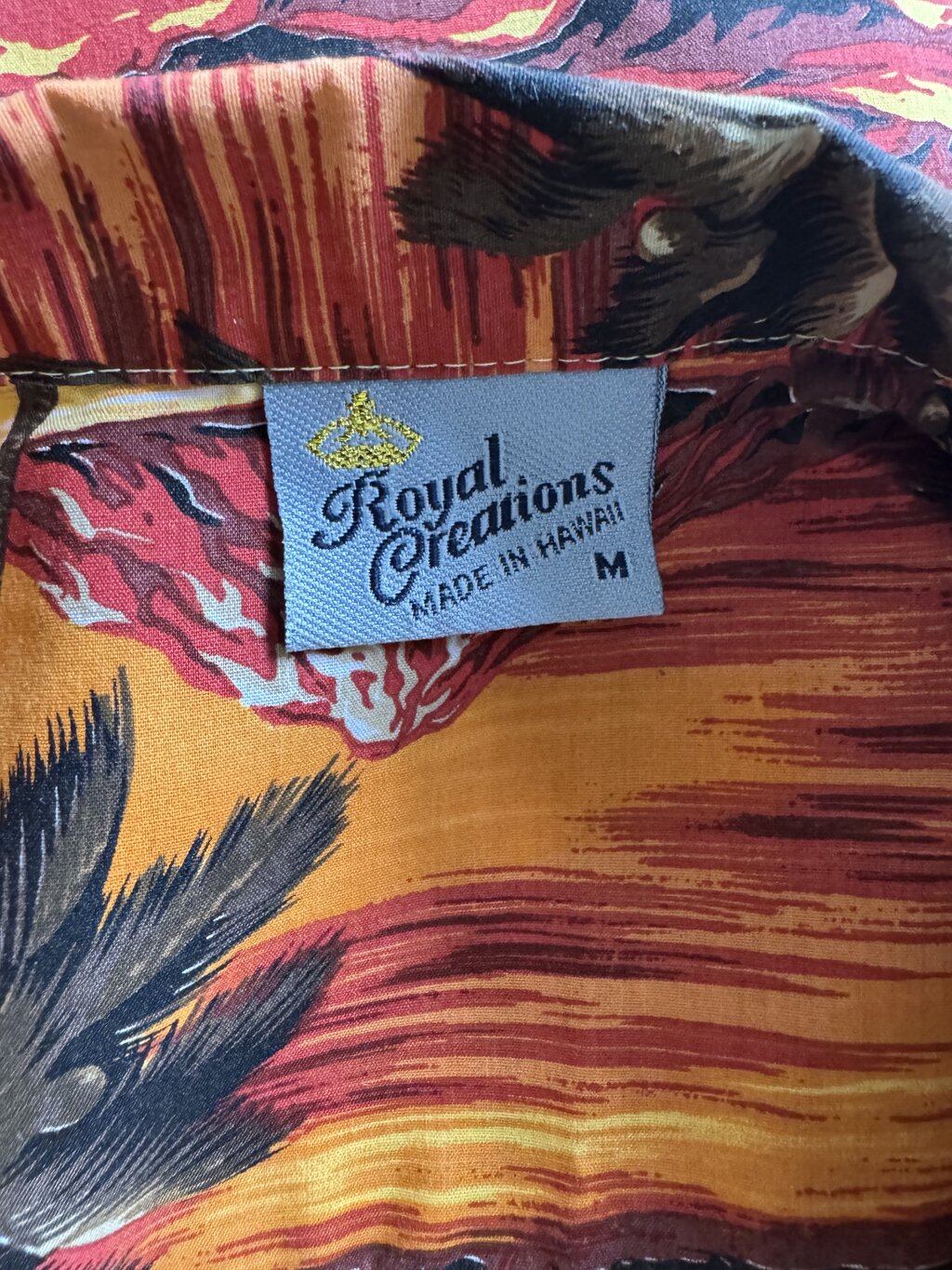 1990s–early 2000s - Royal Creations Lava Sunset Shirt – Made in Hawaii