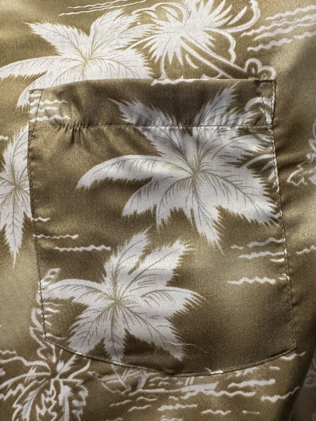 1990s Roundy Bay Ocean & Nautical Print Shirt – Navy & Beige (XL)