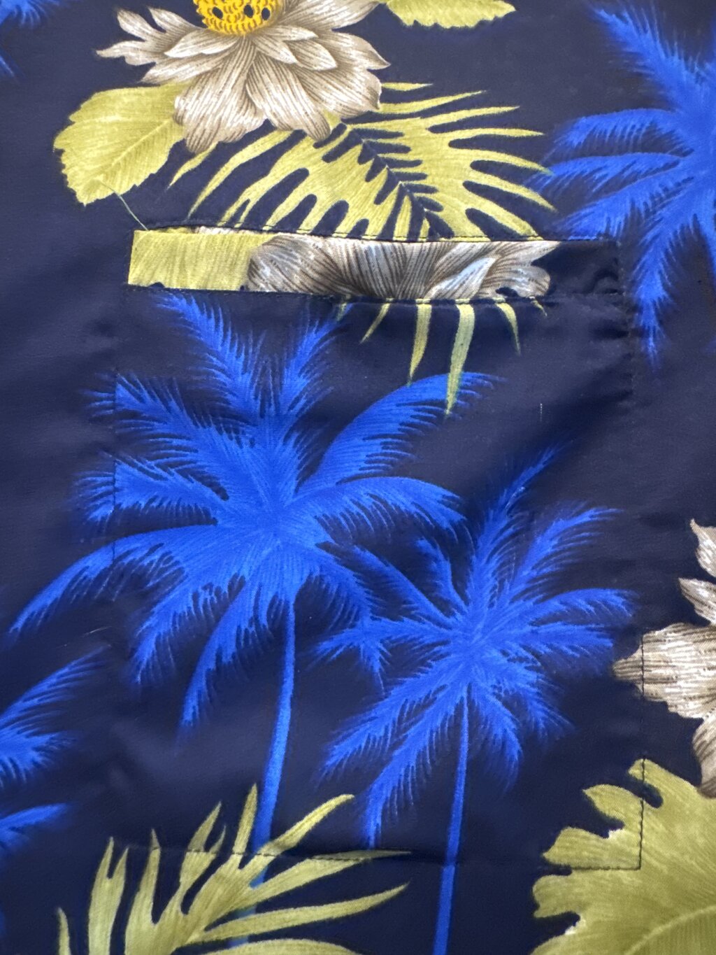 1990s Carib Cool Jungle Bamboo Shirt – Forest Green Rayon (L)