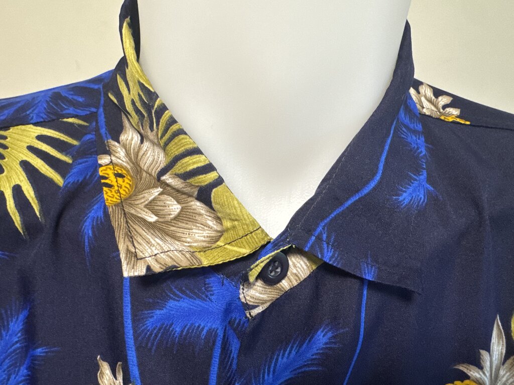 1990s Carib Cool Jungle Bamboo Shirt – Forest Green Rayon (L)