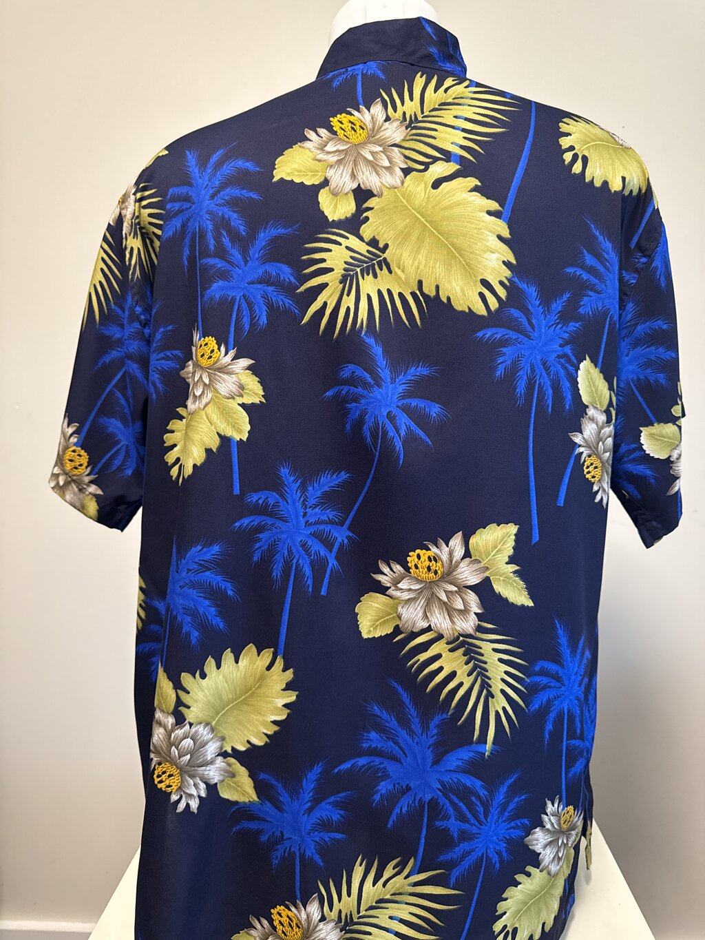 1990s Carib Cool Jungle Bamboo Shirt – Forest Green Rayon (L)