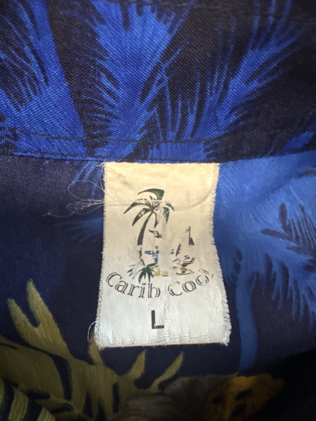 1990s Carib Cool Jungle Bamboo Shirt – Forest Green Rayon (L)