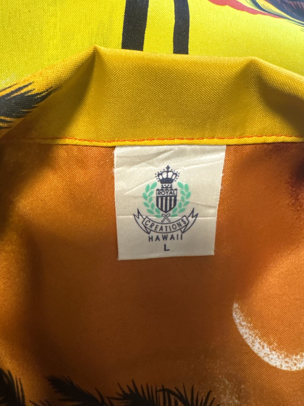 1990s Royal Creations Bamboo & Ginger Shirt – Deep Teal Rayon (L)