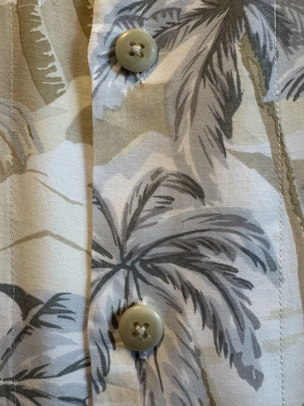 1990s Local Motion Beach Scene Shirt – Beige & Gray (XL)