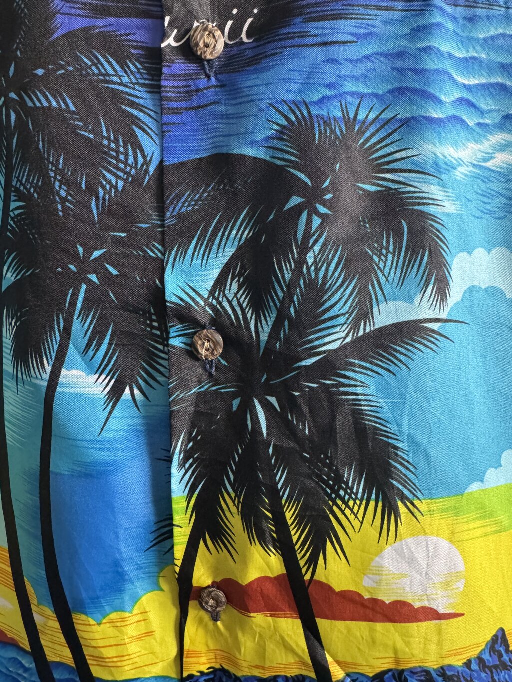 Sunset Over Waikiki – Royal Creations XXL Vintage Hawaiian Shirt