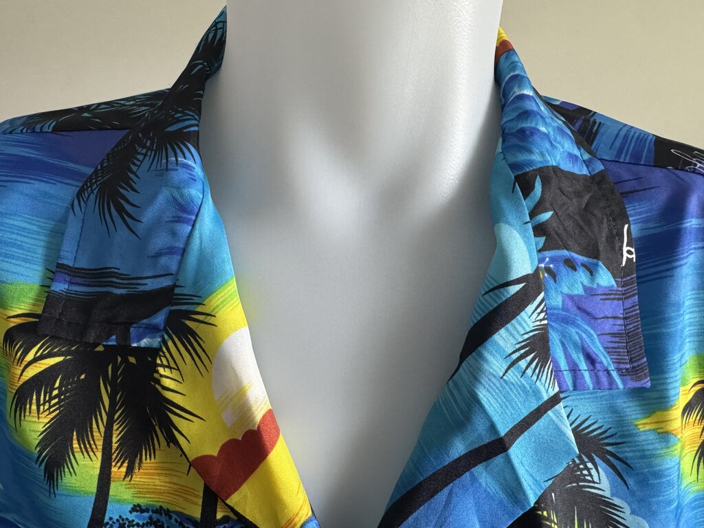 Sunset Over Waikiki – Royal Creations XXL Vintage Hawaiian Shirt