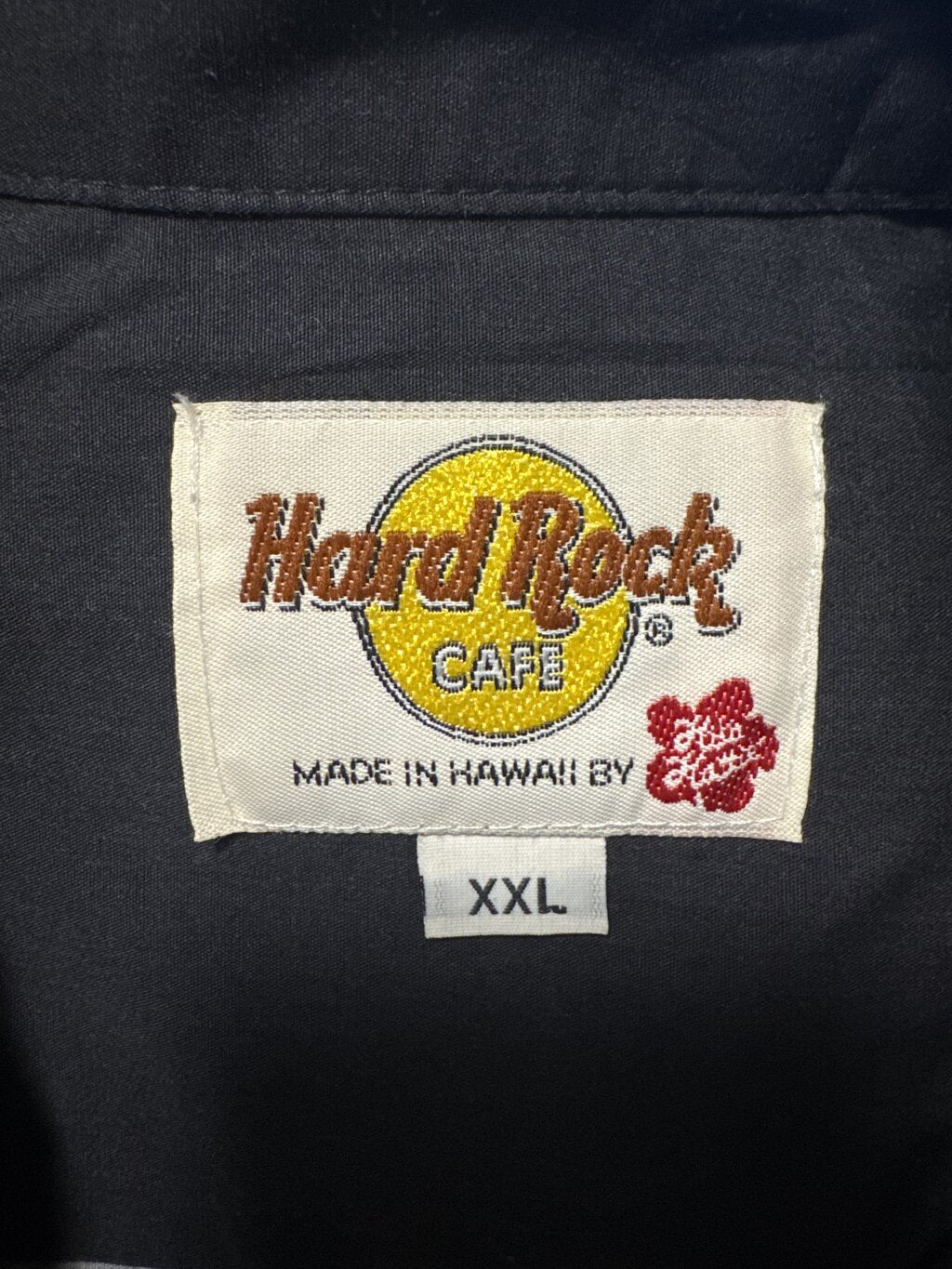 1990s Hard Rock Café Beach Cruiser Shirt – Black Cotton with Woody Wagon & Surfboards (XXL)