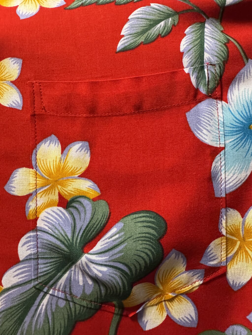 1990s Aloha Hut Floral Hibiscus & Plumeria Shirt – Red & Multi (XL)