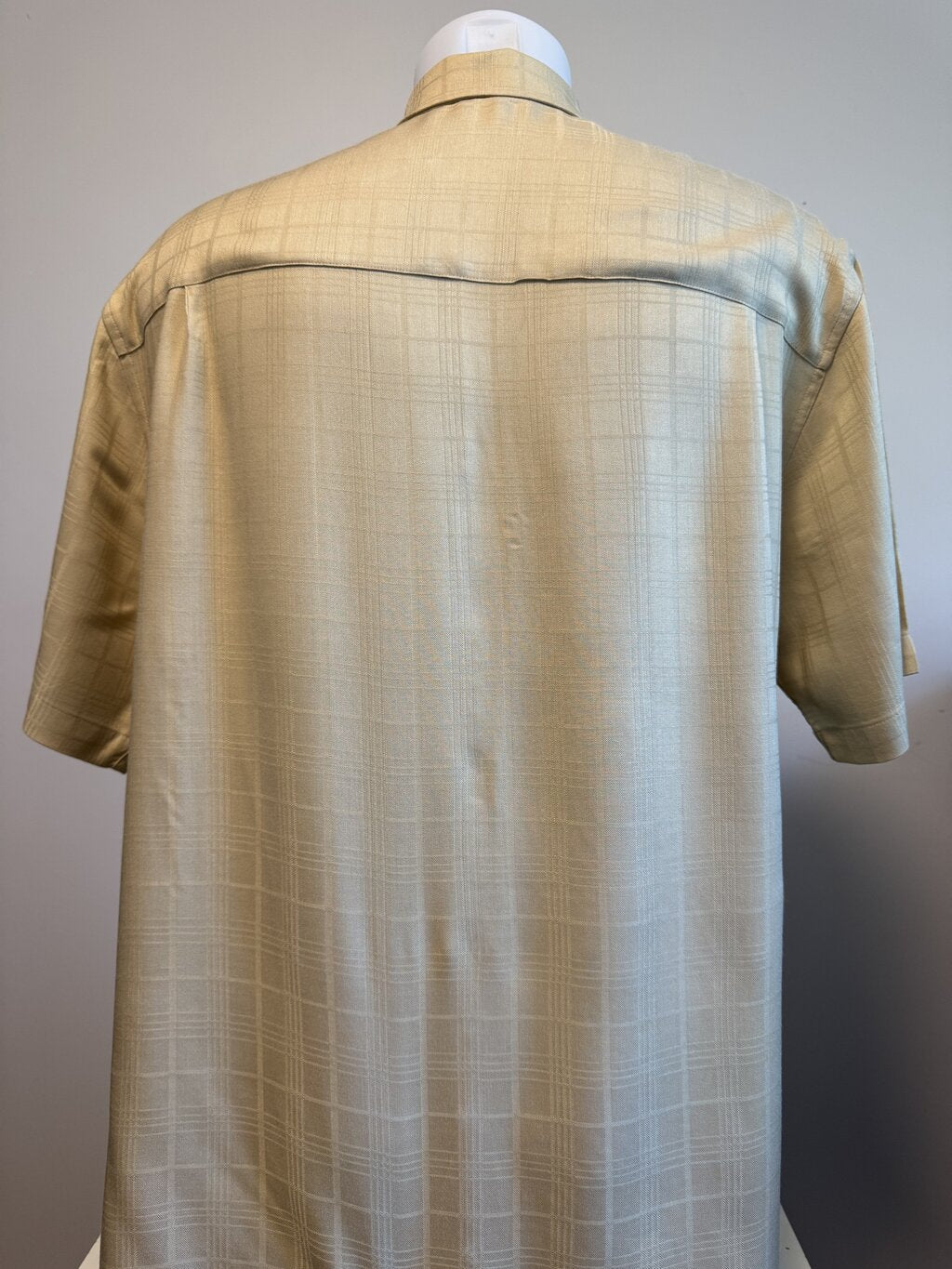 2000s Cubavera Pineapple & Orchid Shirt – Beige & Green (M)