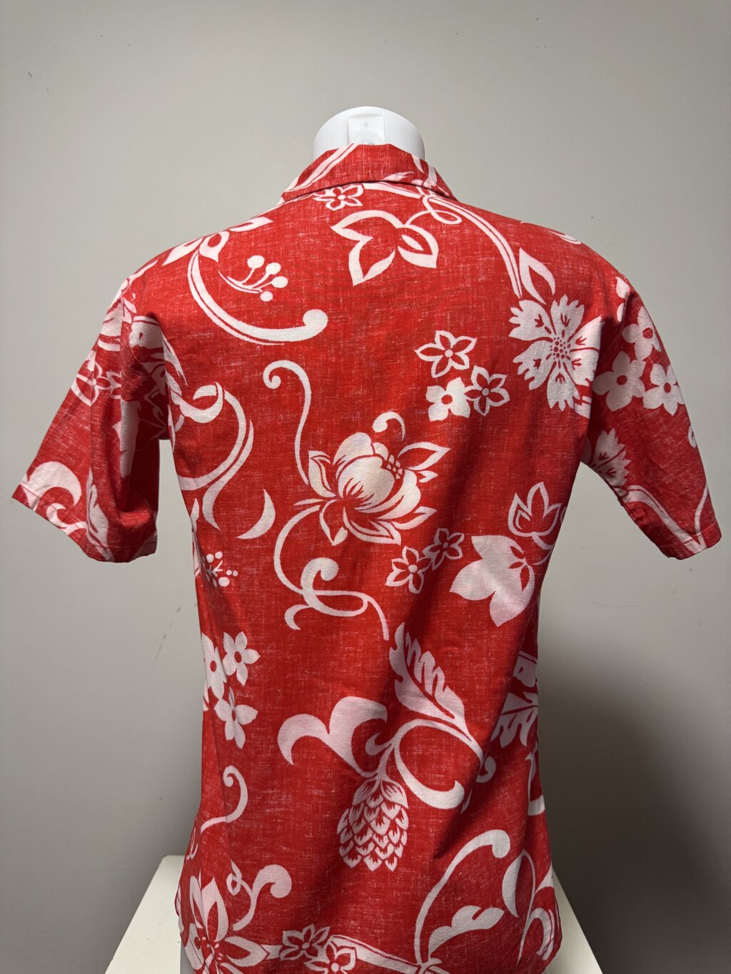 1990s Sundek Polynesian Pattern Shirt – Red/White (S)