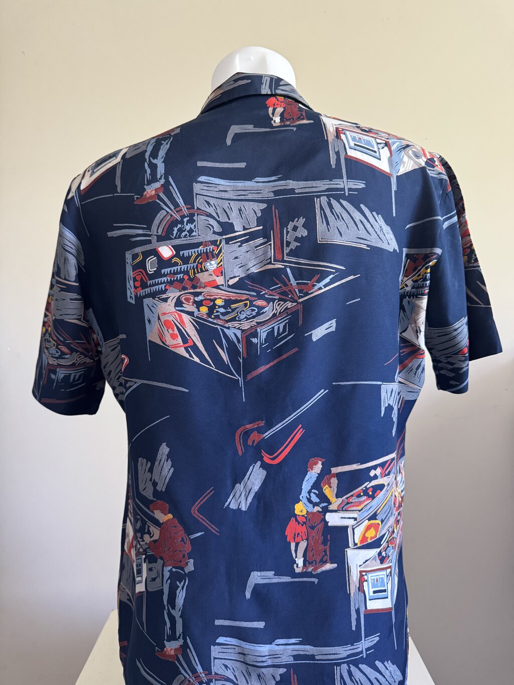 1990s Kennington People/Pinball Scene Shirt – Navy Multi (M)