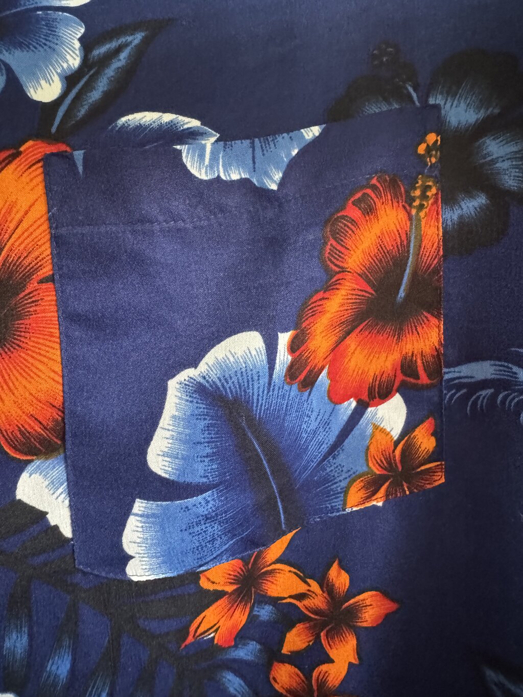 2000s Kennington Floral Shirt – Navy/Orange/Blue (XL)