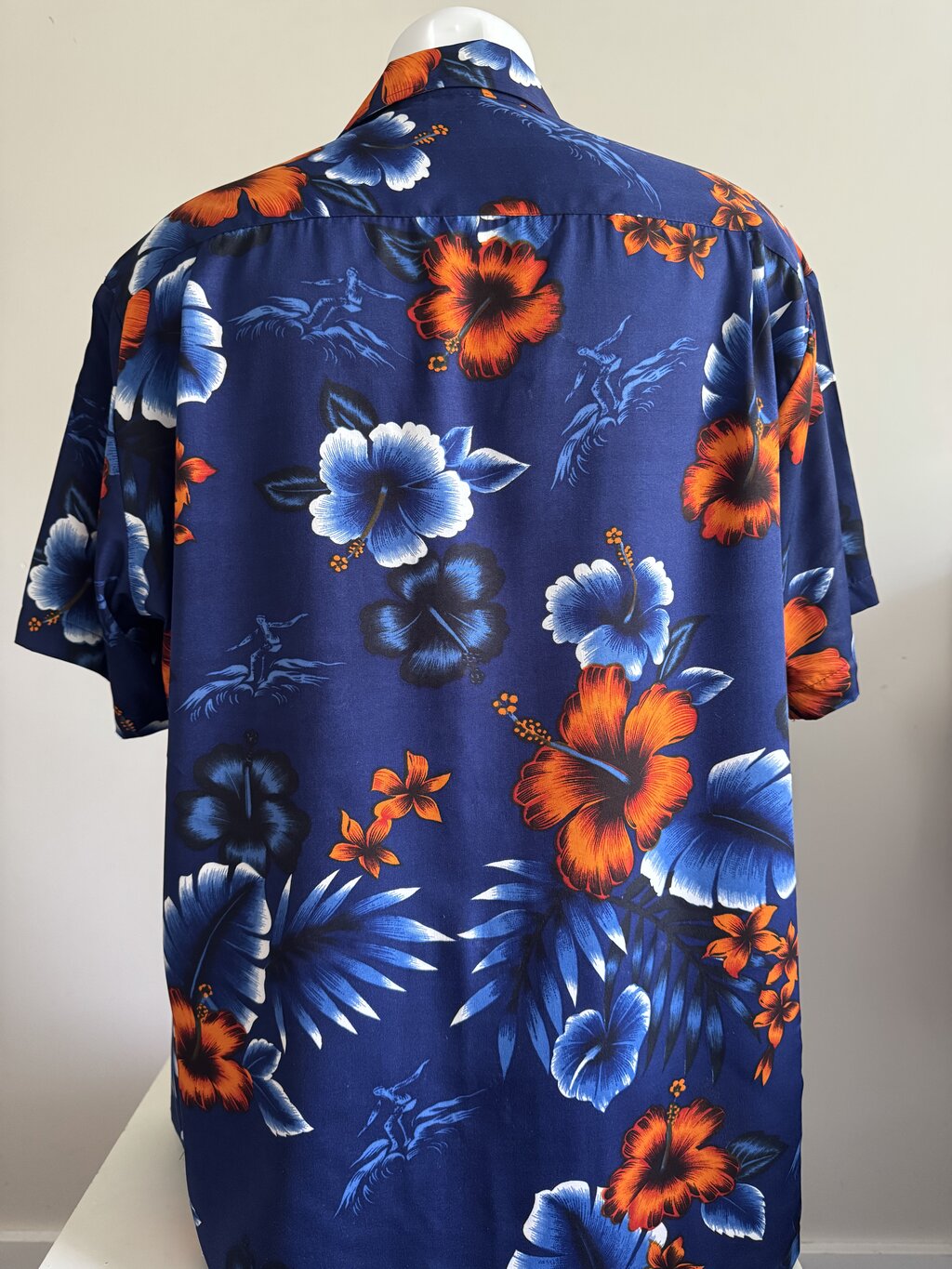 2000s Kennington Floral Shirt – Navy/Orange/Blue (XL)