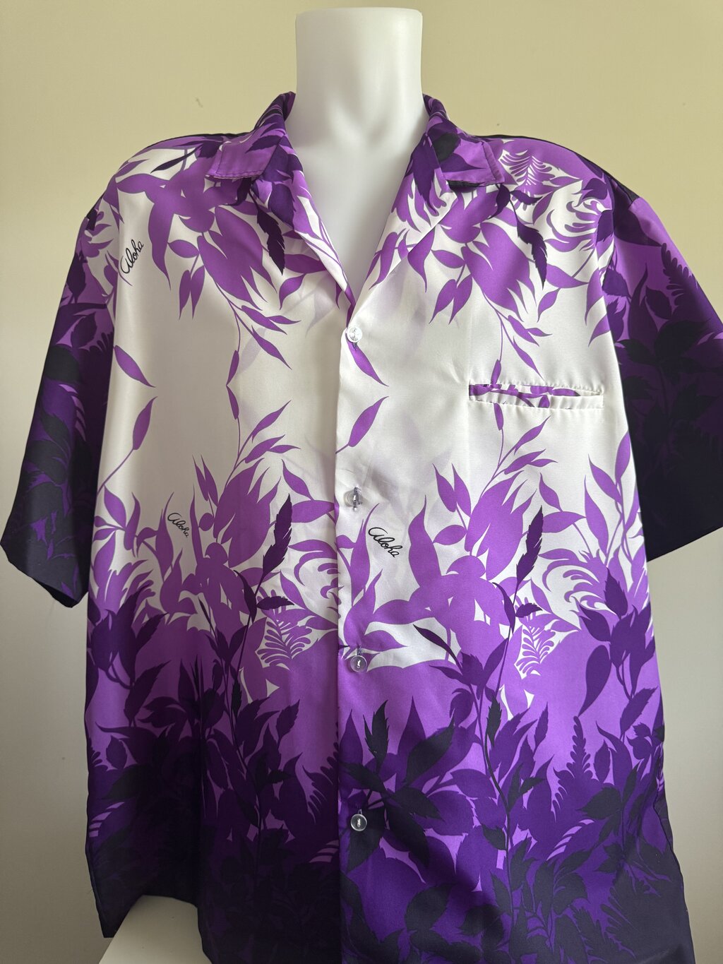 late 1990s–early 2000s - "Aloha in Bloom" – Royal Creations Purple Gradient (L/XL)
