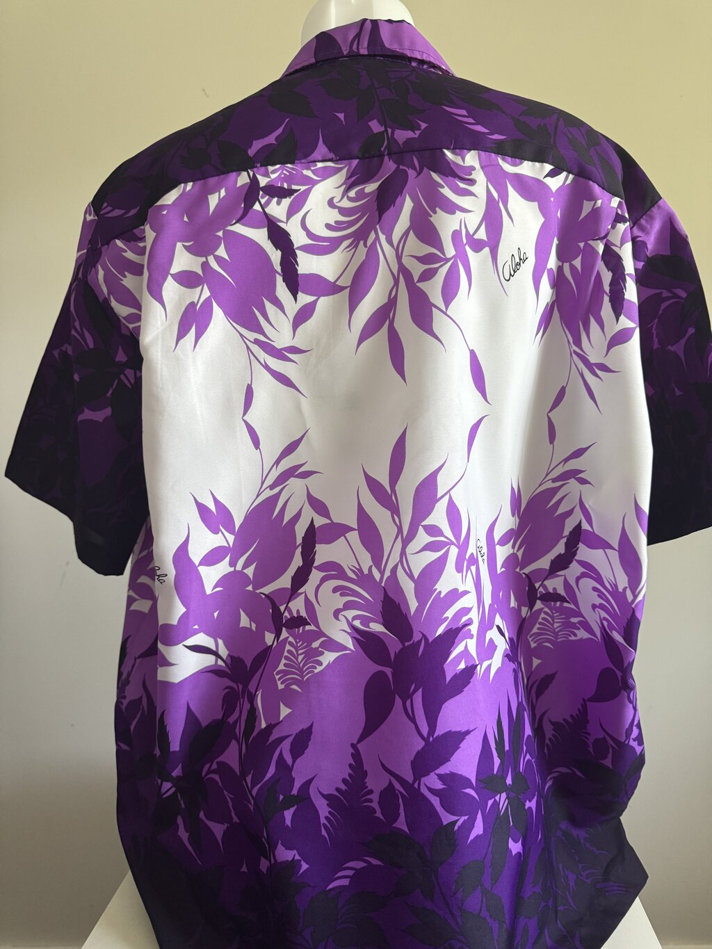 late 1990s–early 2000s - "Aloha in Bloom" – Royal Creations Purple Gradient (L/XL)