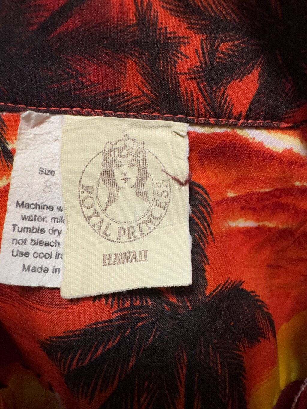 1980s–1990s - Royal Princess Sunset Aloha Shirt – Small