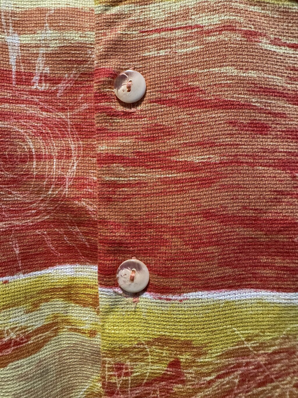 Late 1990s Victor Emmanuel Abstract Wave Rayon (L)