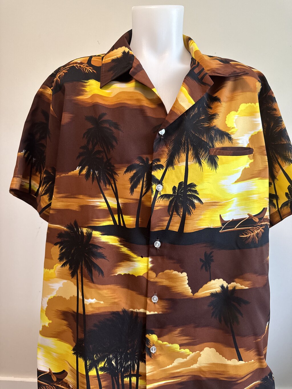 1980s–1990s - Kai Nani Sunset Canoe Shirt – XL