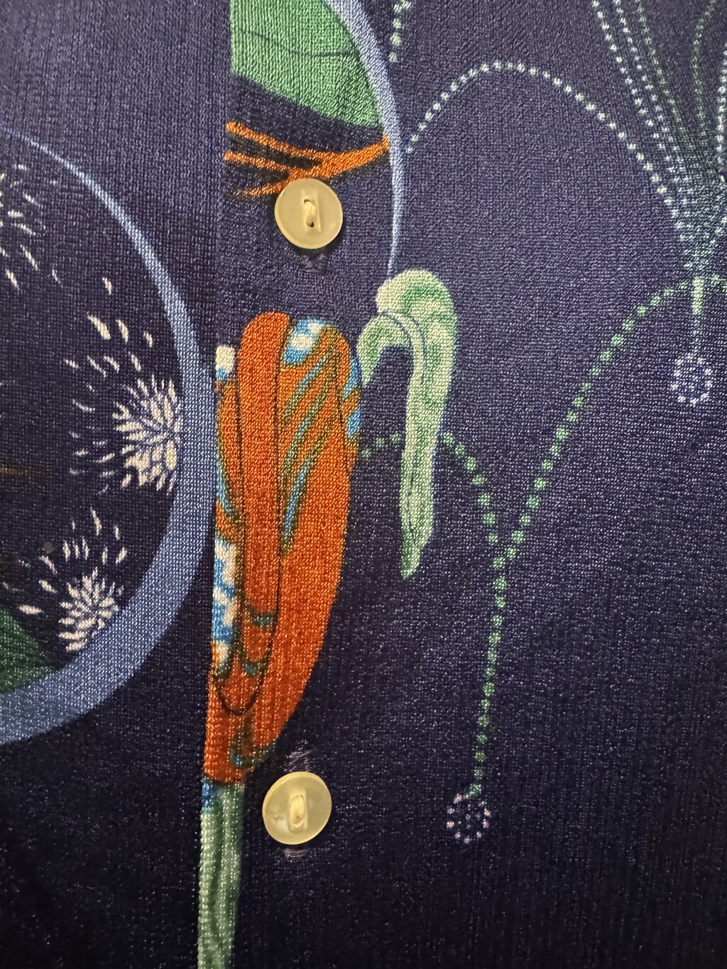 Tori Richard “Midnight Cascade” (1970s) — Rayon Shirt with Surreal Polynesian Motif