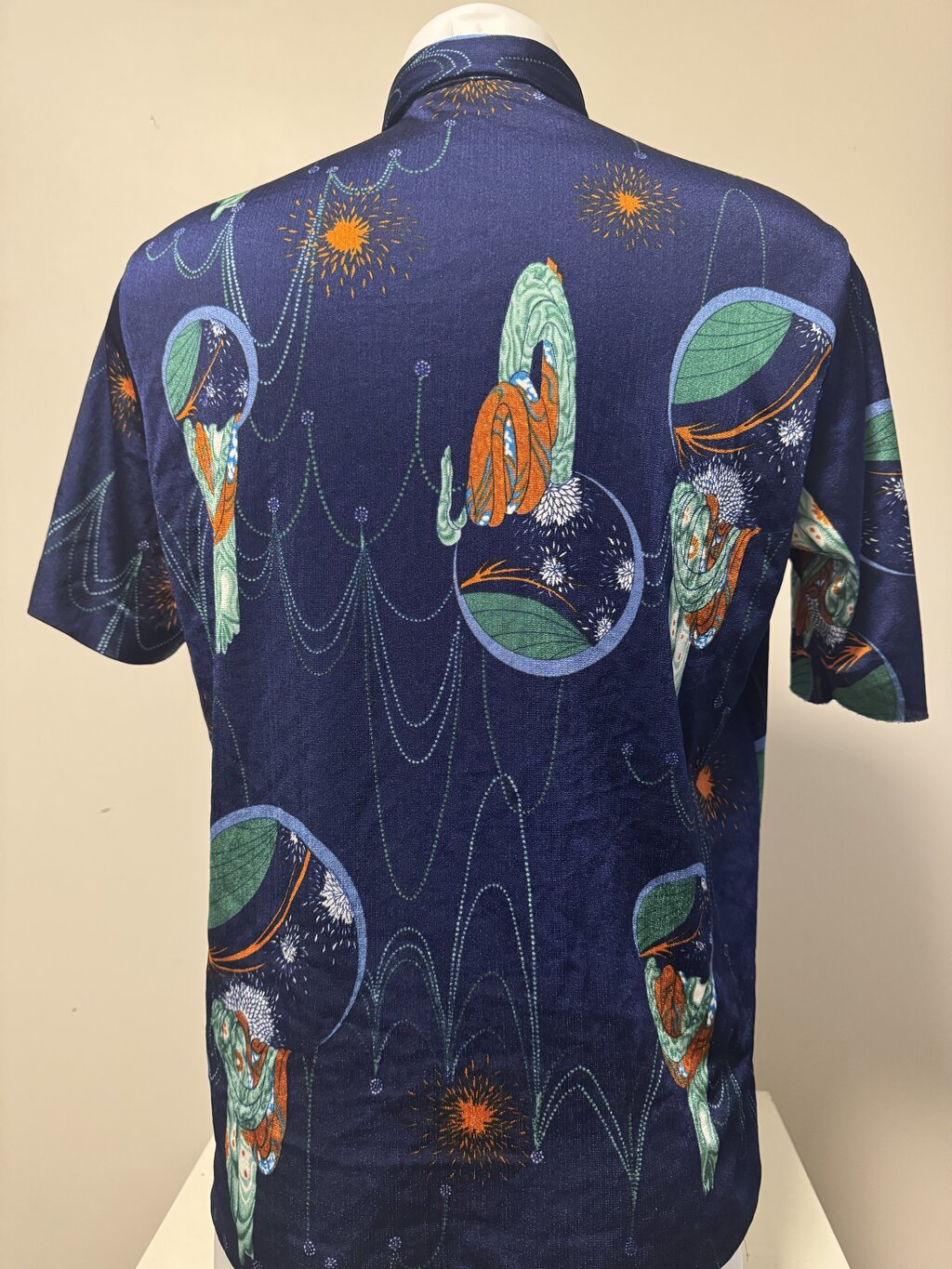 Tori Richard “Midnight Cascade” (1970s) — Rayon Shirt with Surreal Polynesian Motif